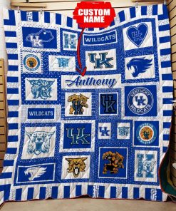 Personalized Kentucky Wildcats Ncaa Quilt Blanket