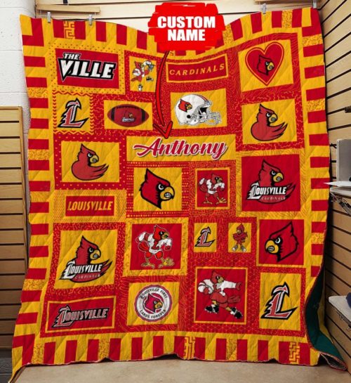 Personalized Louisville Cardinals Ncaa Quilt Blanket ...