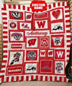 Personalized Wisconsin Badgers Ncaa Quilt Blanket Personalized Wisconsin Badgers Ncaa Quilt Blanket