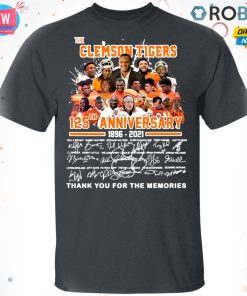 The Clemson Tigers 125Th Anniversary Thank You For The Memories T Shirt – Hoodie – LS The Clemson Tigers 125Th Anniversary Thank You For The Memories T Shirt – Hoodie – LS