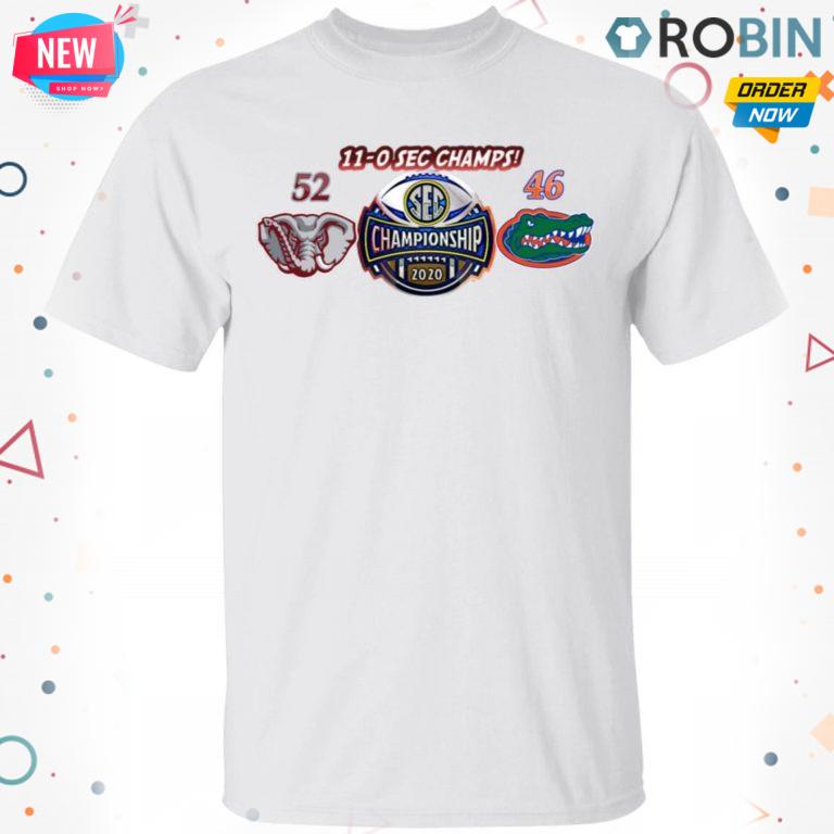 Alabama 11-0 SEC Champions T Shirt – Hoodie – LS