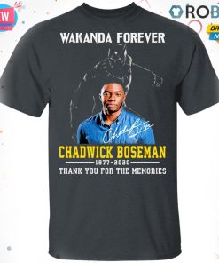 Wakanda Forever Chadwick Boseman 1977 2020 Thank You For The Memories T-shirt – Hoodie – Ls
