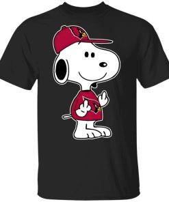 Snoopy Arizona Cardinals NFL Double Middle Fingers Fck You T Shirt, Sweatshirt, Hoodie