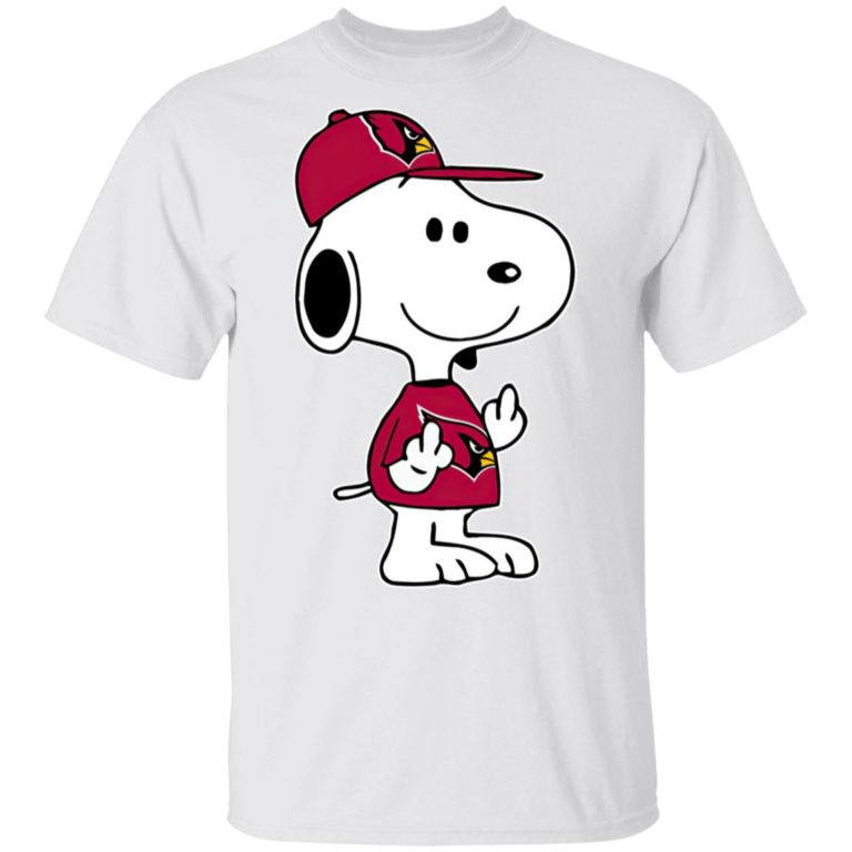Snoopy Arizona Cardinals NFL Double Middle Fingers Fck You T Shirt, Sweatshirt, Hoodie