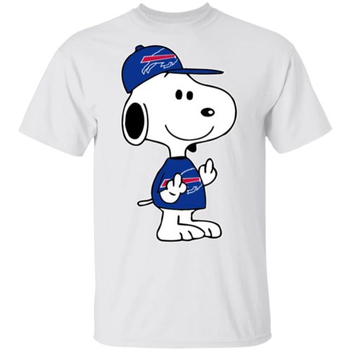 Snoopy Buffalo Bills NFL Double Middle Fingers Fck You T Shirt ...