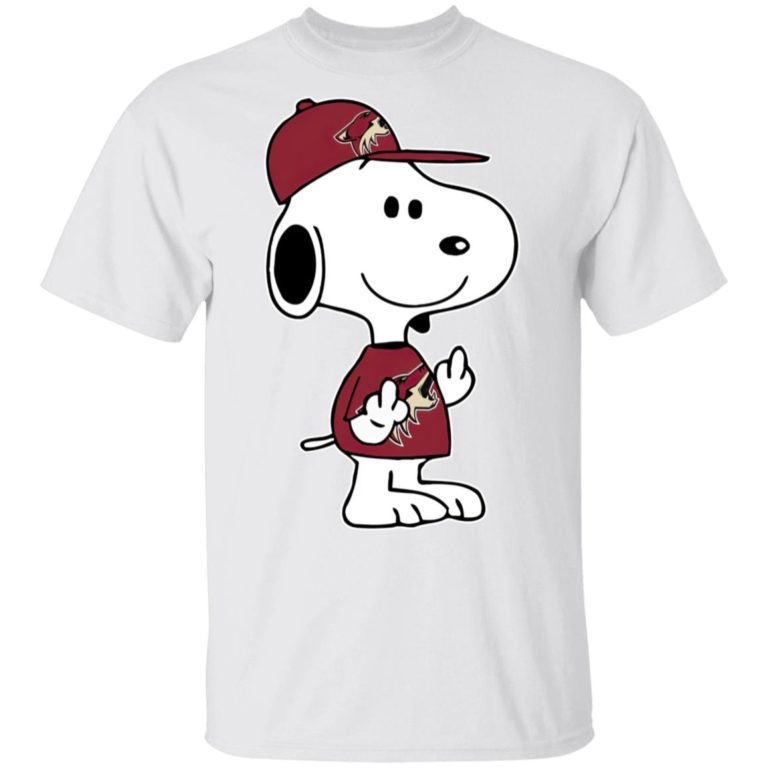 Snoopy Arizona Coyotes NHL Double Middle Fingers Fck You T Shirt, Sweatshirt, Hoodie