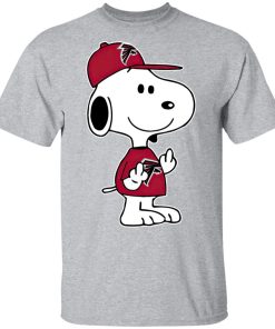 Snoopy Atlanta Falcons NFL Double Middle Fingers Fck You T Shirt, Sweatshirt, Hoodie
