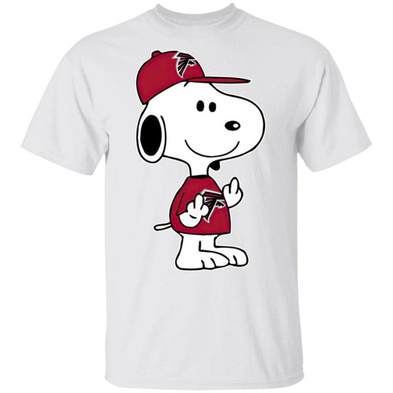 Snoopy Atlanta Falcons NFL Double Middle Fingers Fck You T Shirt, Sweatshirt, Hoodie