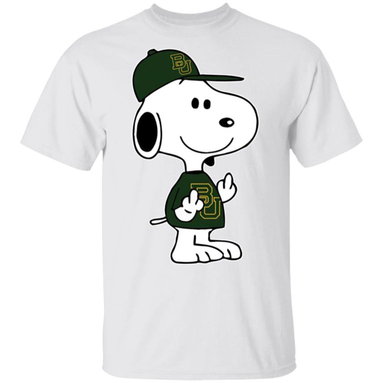 Snoopy Baylor Bears NCAA Double Middle Fingers Fck You T Shirt, Sweatshirt, Hoodie
