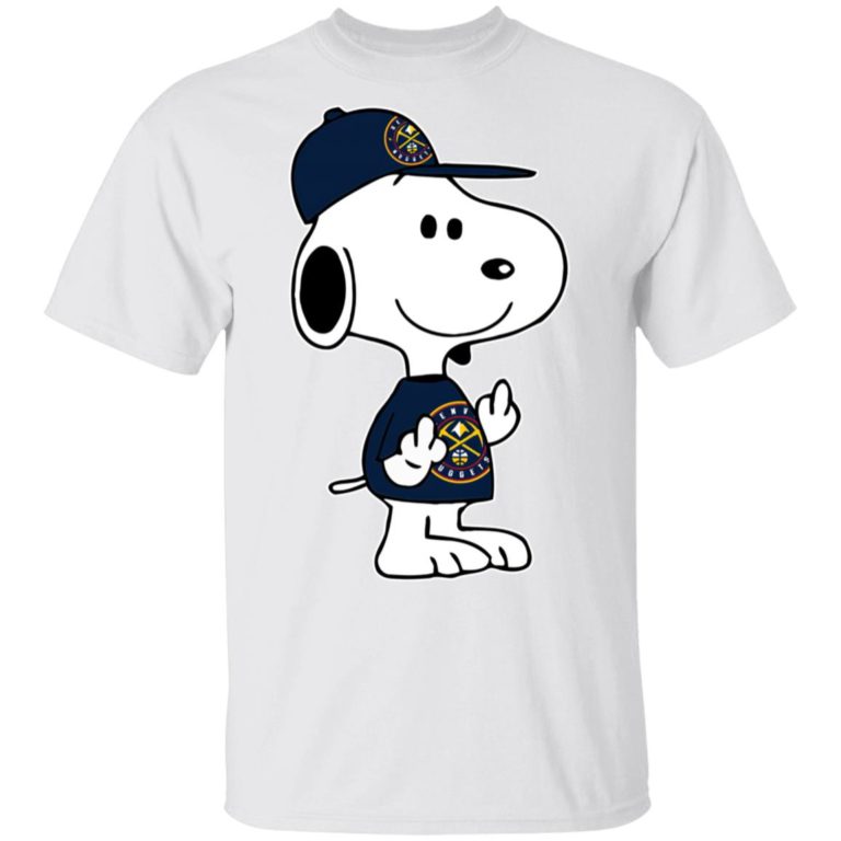 Snoopy Denver Nuggets NBA Double Middle Fingers Fck You T Shirt, Sweatshirt, Hoodie
