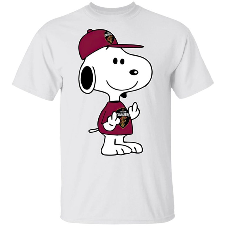 Snoopy Cleveland Cavaliers NBA Double Middle Fingers Fck You T Shirt, Sweatshirt, Hoodie