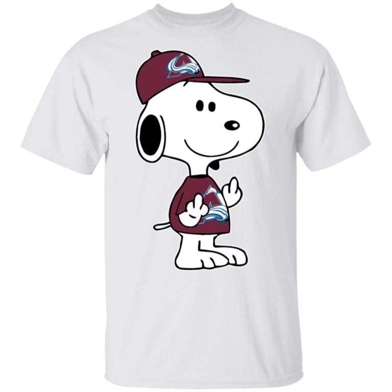 Snoopy Colorado Avalanche NHL Double Middle Fingers Fck You T Shirt, Sweatshirt, Hoodie