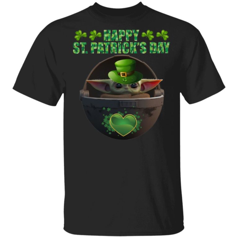 Happy St Patrick's Day Baby Yoda The Child T-Shirt, Hoodie