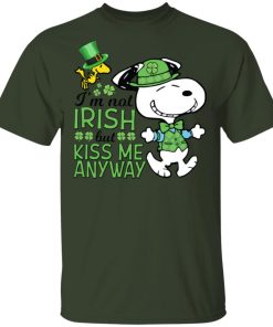 St Patricks Day Snoopy I'm Not Irish But Kiss Me Anyway T-Shirt, Hoodie St Patricks Day Snoopy I'm Not Irish But Kiss Me Anyway T-Shirt, Hoodie