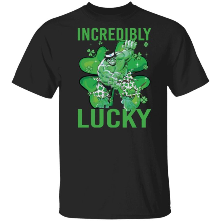 Incredibly Lucky Green Hulk Patrick's Day T-Shirt, Hoodie