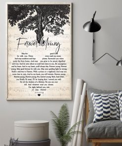 rod stewart - forever young lyrics wall art