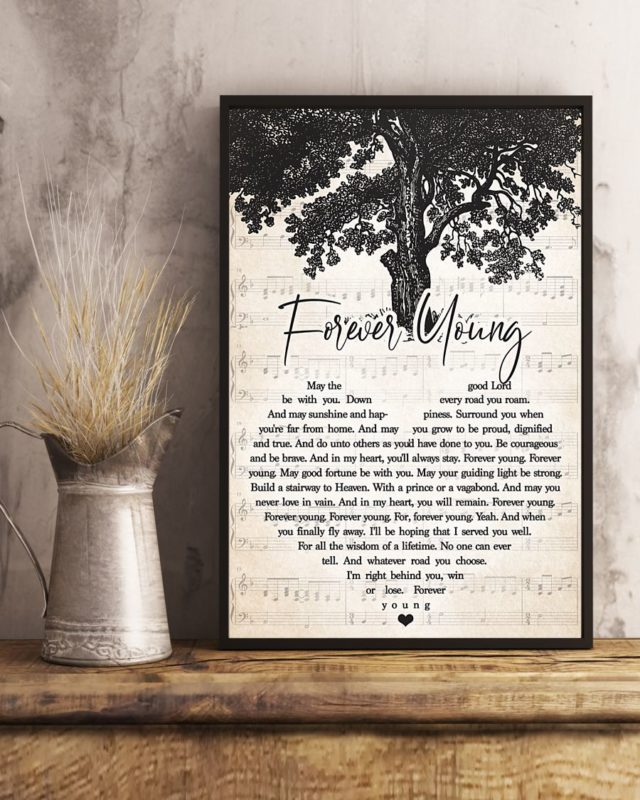 Rod Stewart – Forever Young Lyrics Wall Art
