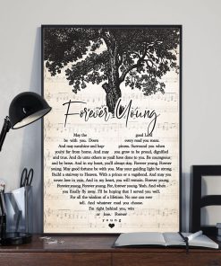 Rod Stewart – Forever Young Lyrics Wall Art