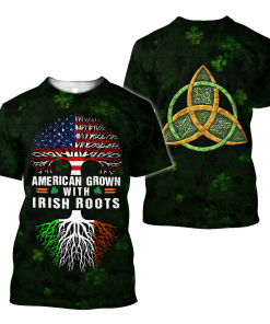 American Grown With Irish Groots 3D T Shirt