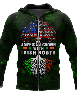 American Grown With Irish Groots 3D Hoodie