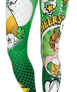 St Patrick's Day Pop Art Leggings