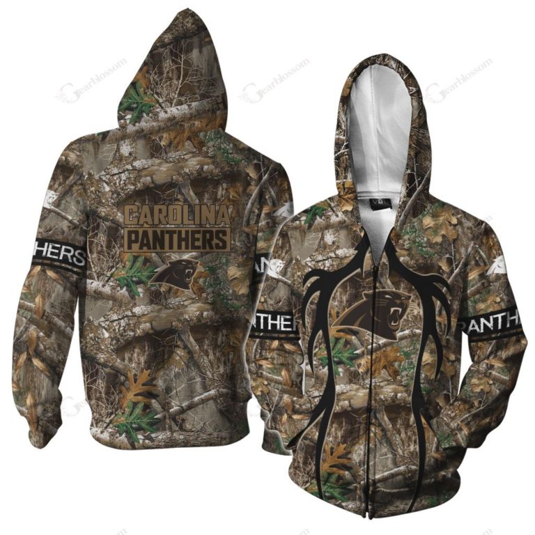 Carolina Panthers Hunting Pattern All Over Print Hoodie, T Shirt