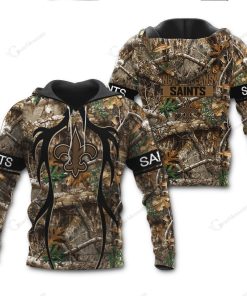 New Orleans Saints Hunting Pattern All Over Print Hoodie, T Shirt