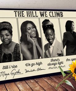 Famous Women Feminist The Hill We Climb Poster