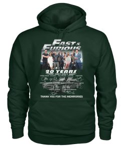 Fast And Furious 20 Years 2001 2021 Signature Thank You For The Memories T-shirt, hoodie