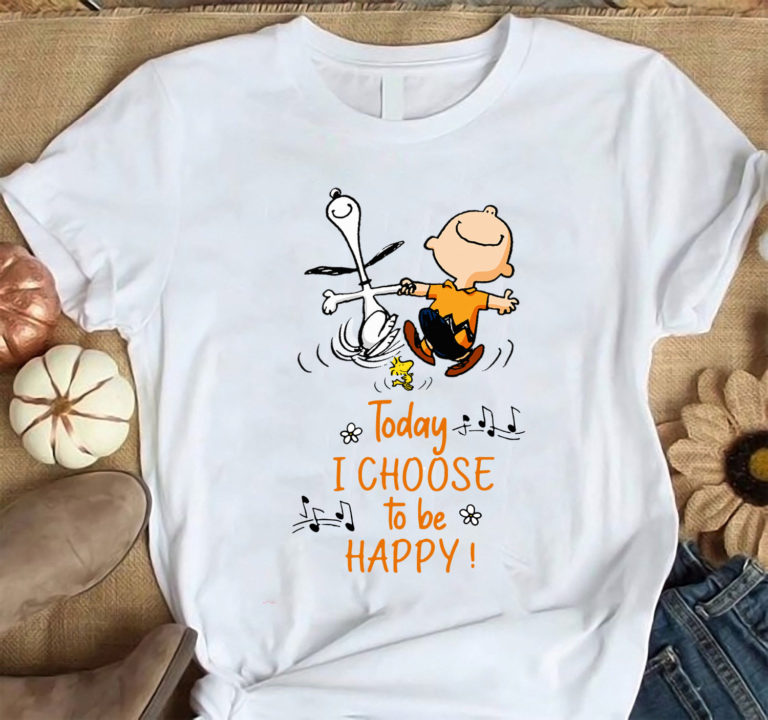 Snoopy And Peanut Today I Choose To Be Happy T-shirt, hoodie
