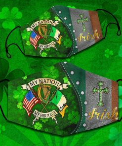 St Patricks Irish My Nation My Heritage Face Mask with PM2.5 Filter