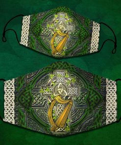 St Patricks The Celtic Cross Light Or Energy Face Mask with PM2.5 Filter