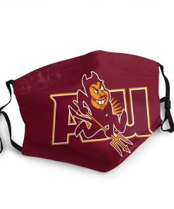 Arizona State Sun Devils Face Mask With PM2.5 Filter Sheet