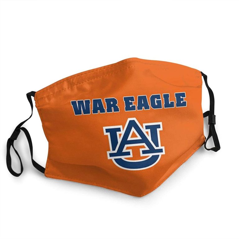 Auburn Tigers War Eagle Face Mask With PM2.5 Filter Sheet 1702