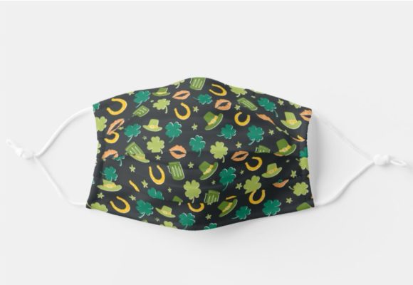 Cute St Patrick’s Day Pattern Face Mask With Pm2.5 Filter