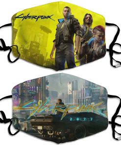 Cyberpunk 2077 1702 Face Mask With PM2.5 Filter