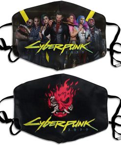 Cyberpunk 2077 Character Samurai Face Mask With PM2.5 Filter