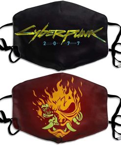 Cyberpunk 2077 Samurai Face Mask With PM2.5 Filter