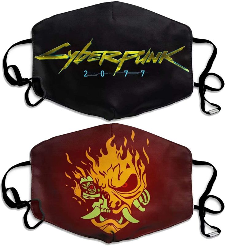Cyberpunk 2077 Samurai Face Mask With PM2.5 Filter