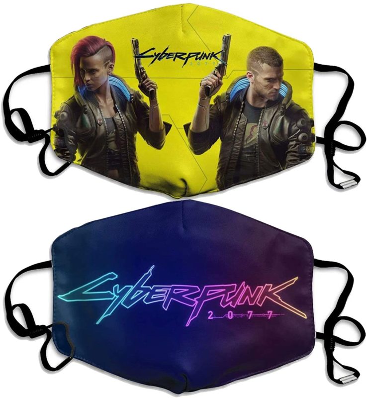 Cyberpunk 2077 Yellow Face Mask With PM2.5 Filter