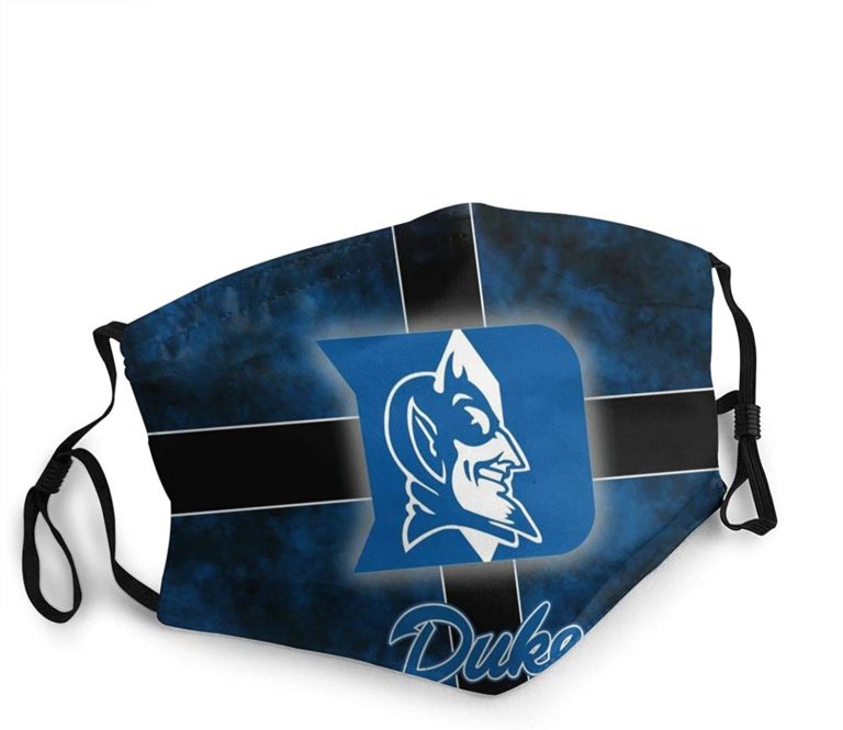 Duke Blue Devils Face Mask With PM2.5 Filter Sheet