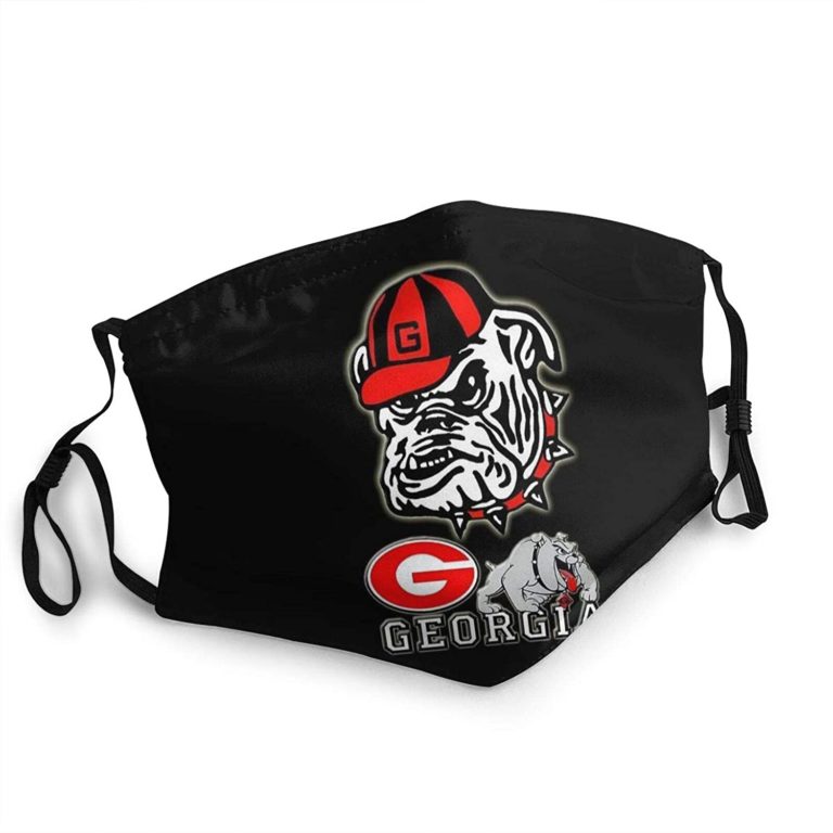 Georgia Bulldogs Face Mask With PM2.5 Filter Sheet