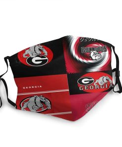 Georgia Bulldogs Football Face Mask With PM2.5 Filter Sheet Georgia Bulldogs Football Face Mask With PM2.5 Filter Sheet