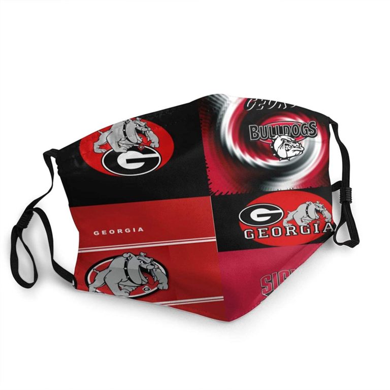 Georgia Bulldogs Football Face Mask With PM2.5 Filter Sheet