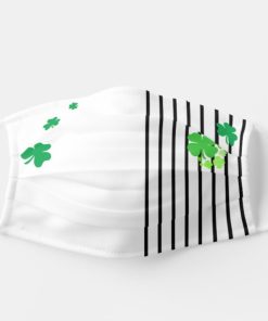Green Clover Leaves Clovers Lucky Charm Symbols Face Mask With Pm2.5 Filter