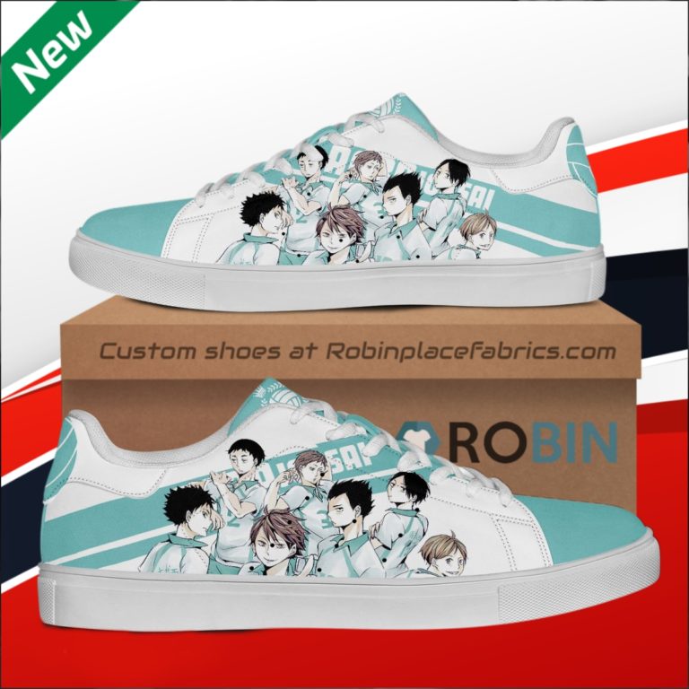 Haikyu Aoba Johsai Black Haikyu!! Custom Stan Smith Shoes