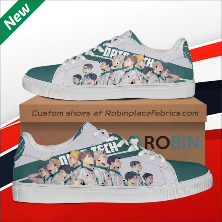 Haikyu Date Tech Black Haikyu!! Custom Stan Smith Shoes
