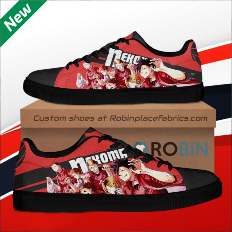Haikyu Nekoma Black Haikyu!! Custom Stan Smith Shoes