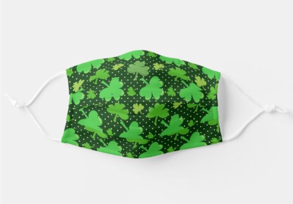 Irish Clovers Lucky St Patricks Day Face Mask With Pm2.5 Filter