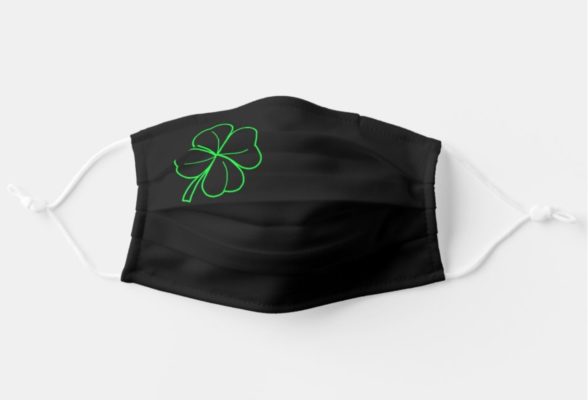 Irish Clovers St Patricks Day Face Mask With Pm2.5 Filter